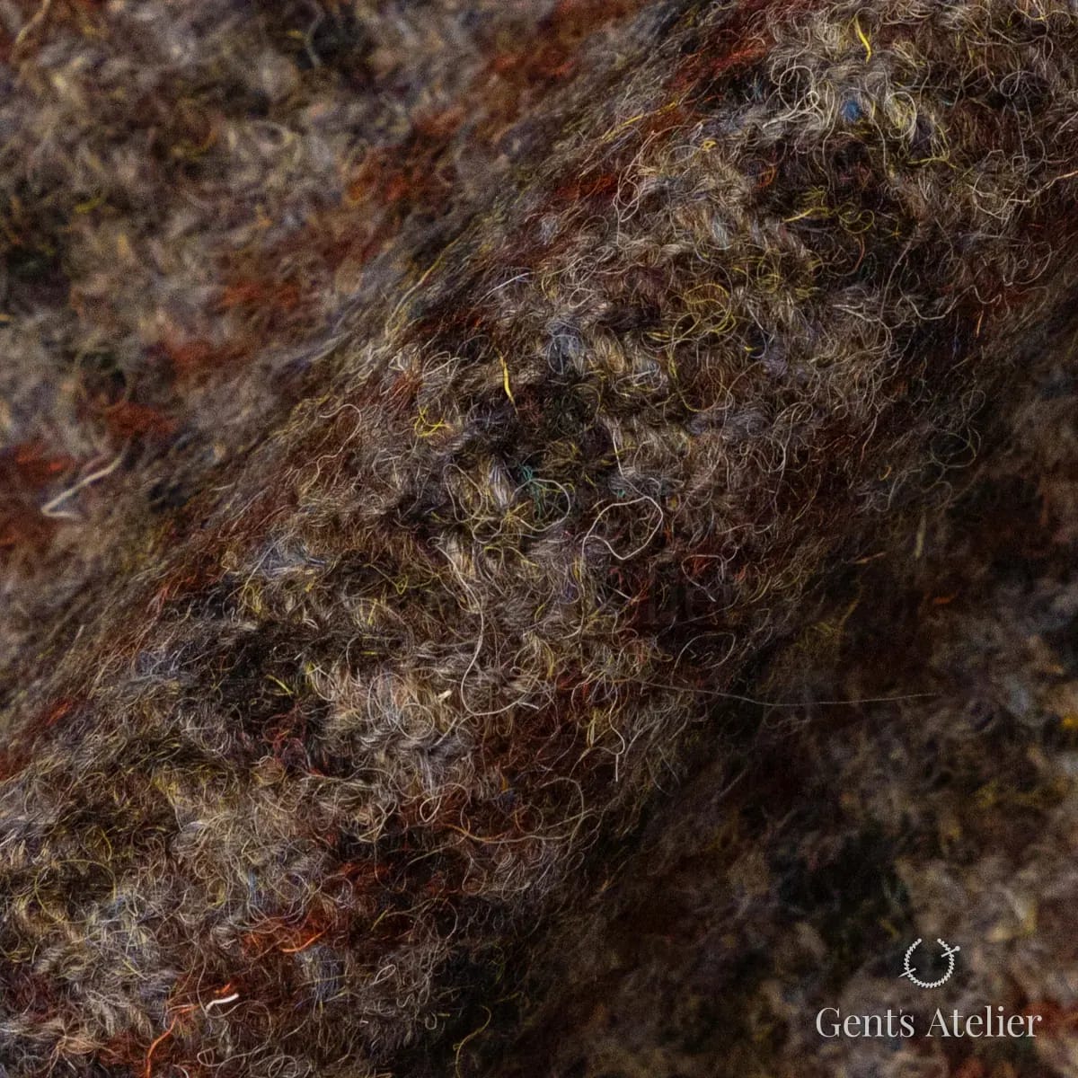 Драпировка ткани Harris Tweed LB000636 крупным планом