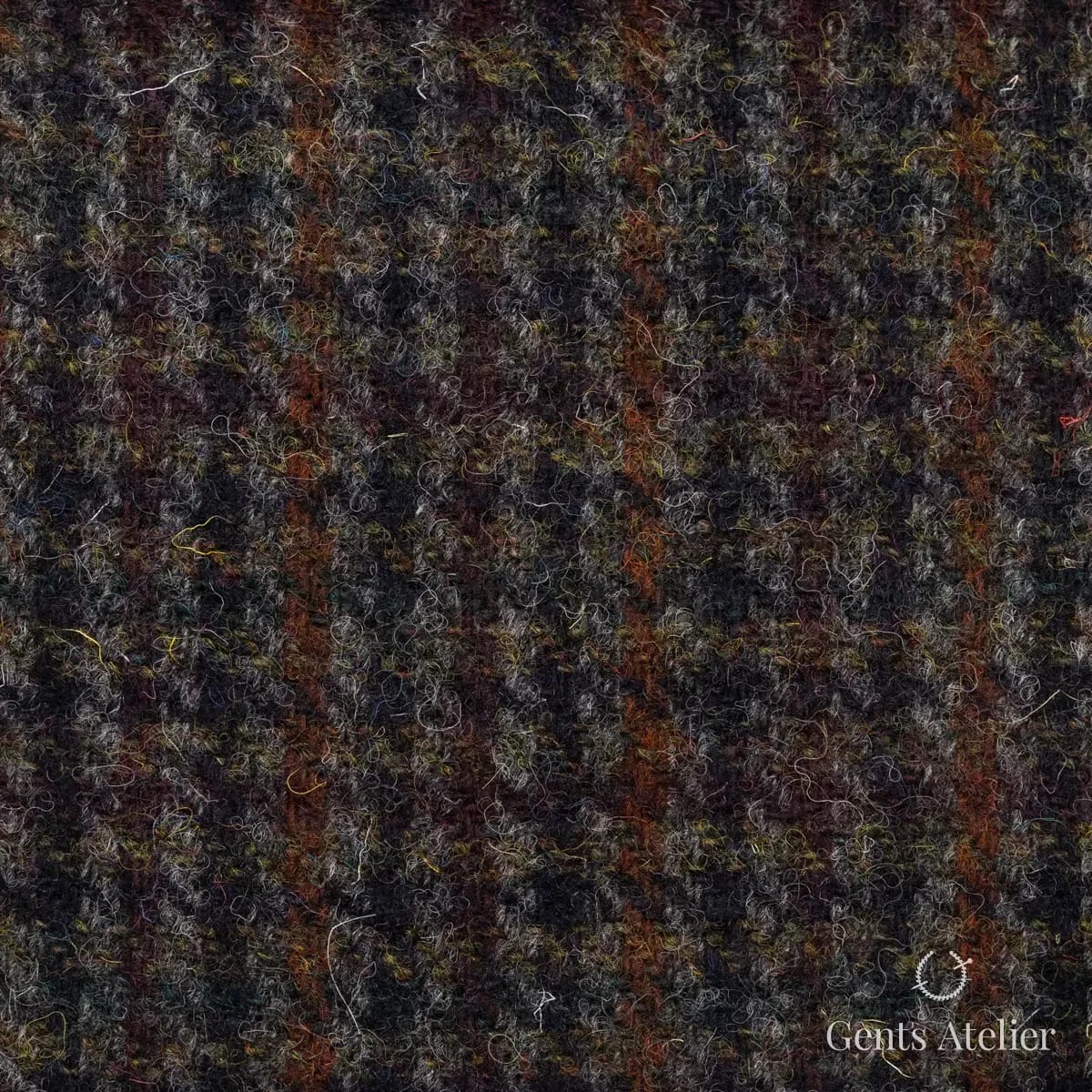 Пальто из Harris Tweed LB003730 — терракотовый, 100% шерсть