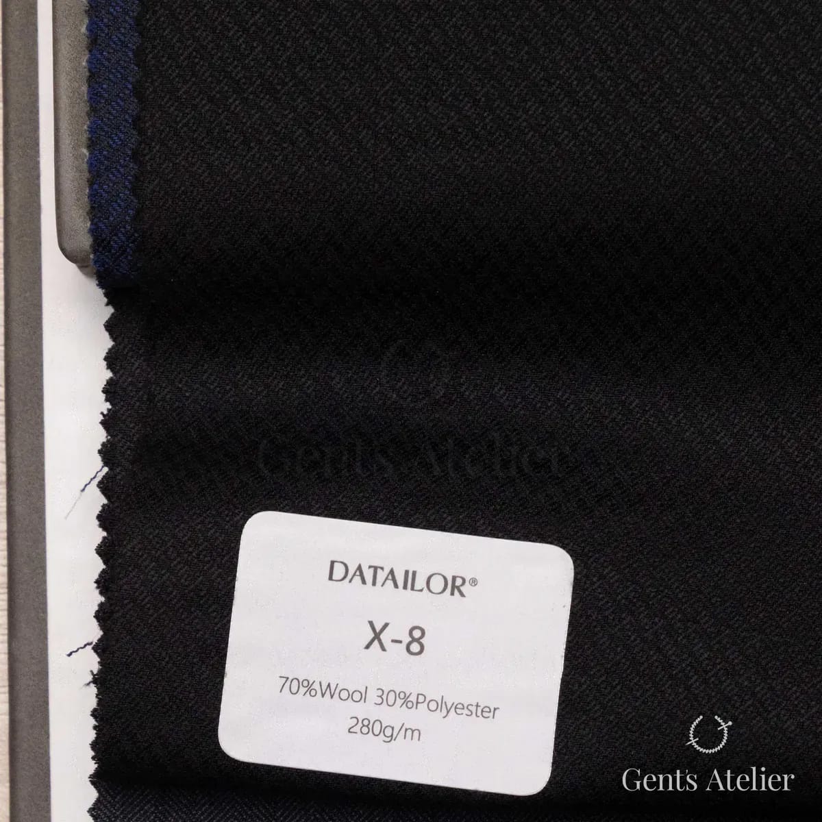Образец ткани Tailor X-8 с этикеткой, чёрный