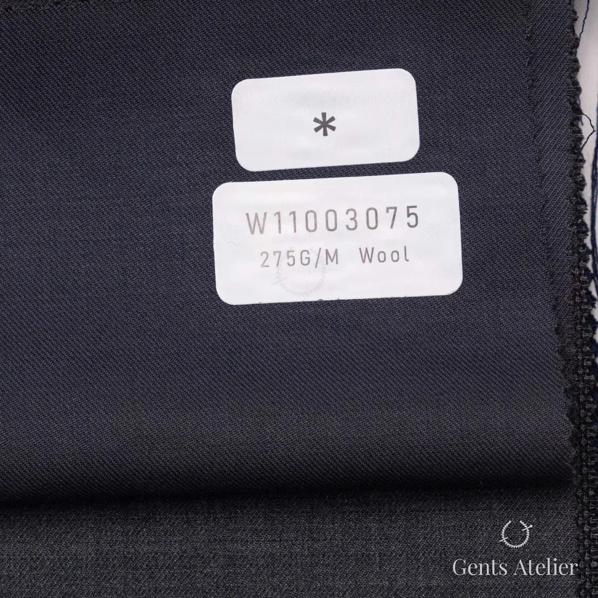 Образец ткани Tailor W11003075 с этикеткой, чёрный