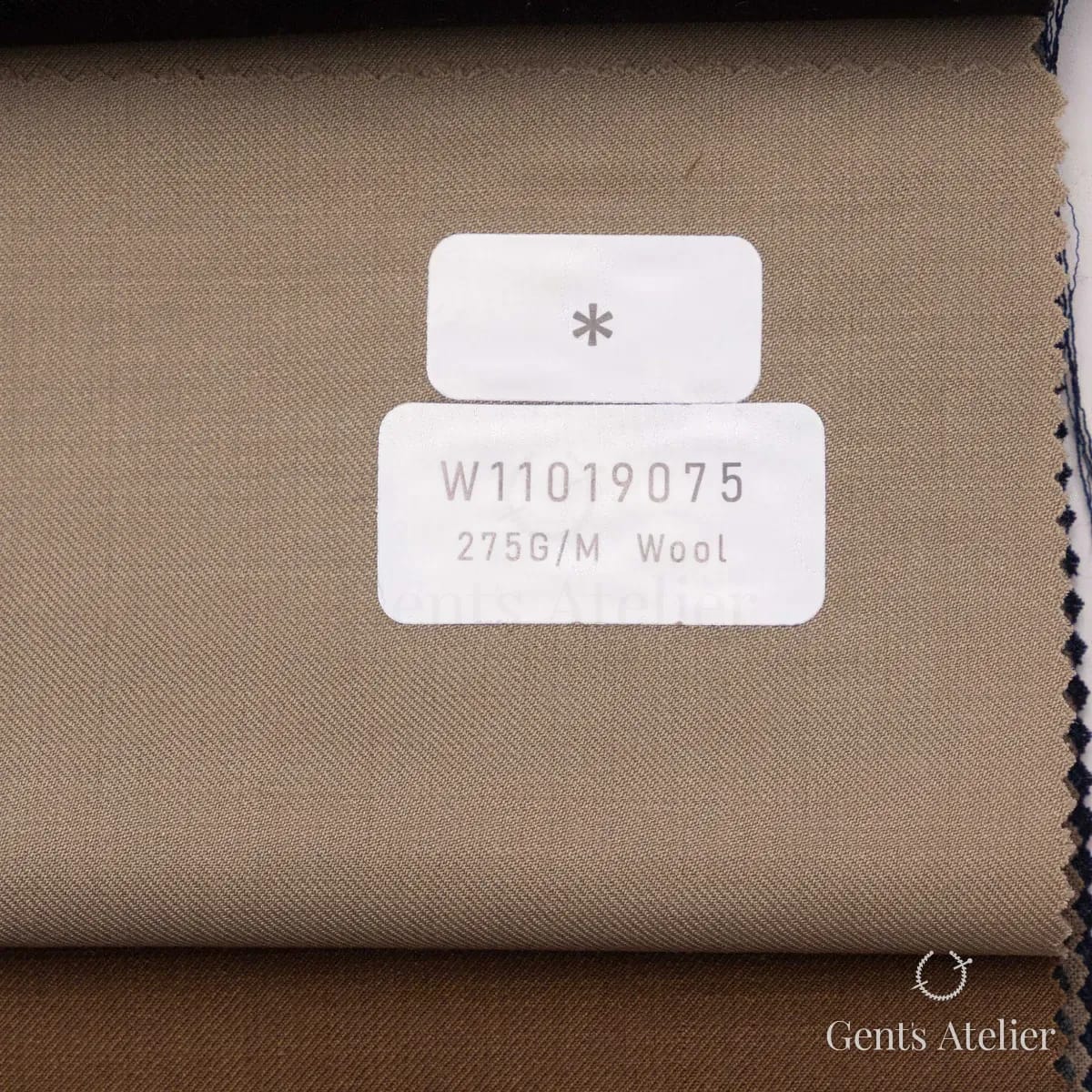 Образец ткани Tailor W11019075 с этикеткой, бежевый