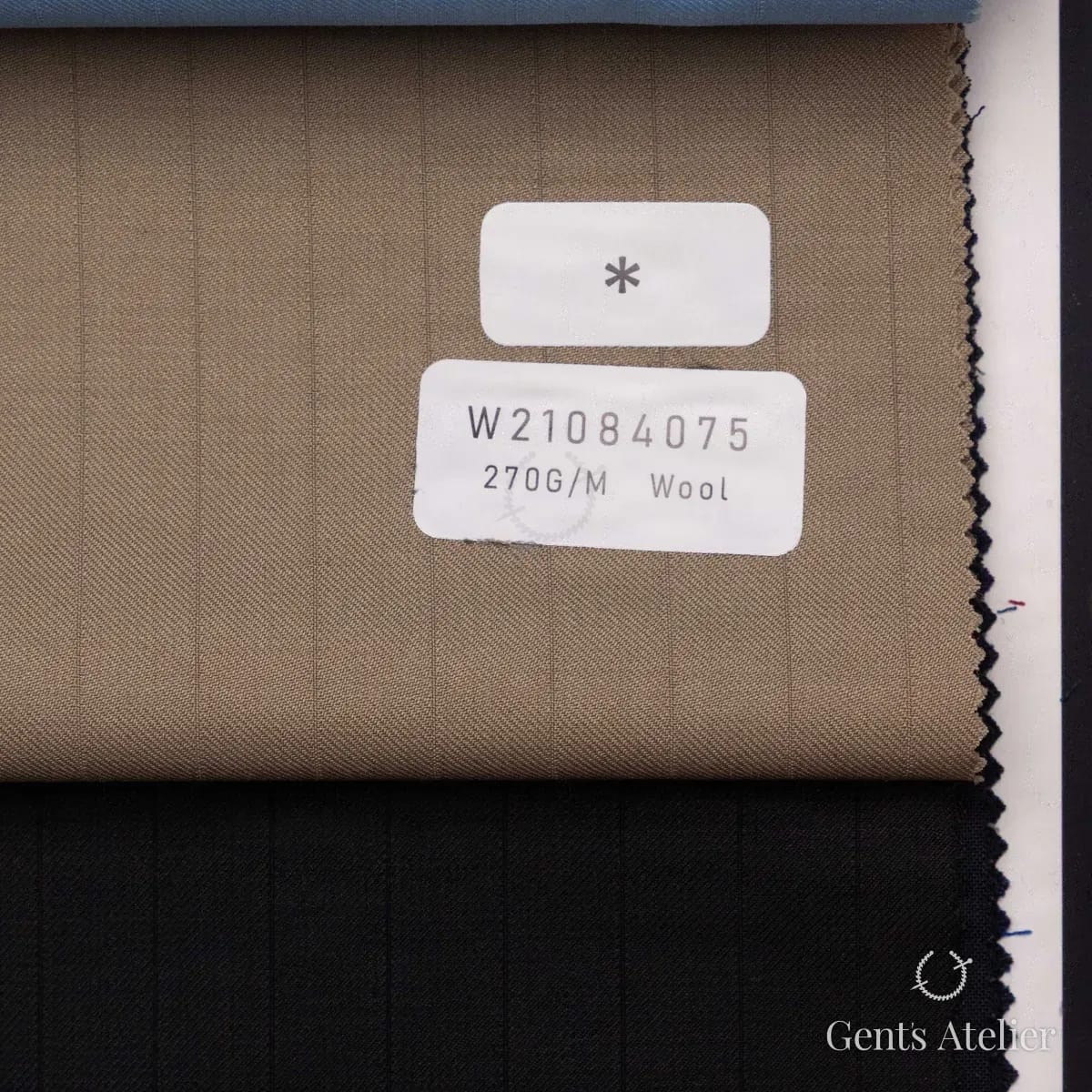 Образец ткани Tailor W21084075 с этикеткой, бежевый