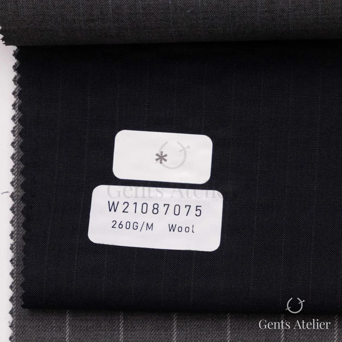 Образец ткани Tailor W21087075 с этикеткой, чёрный