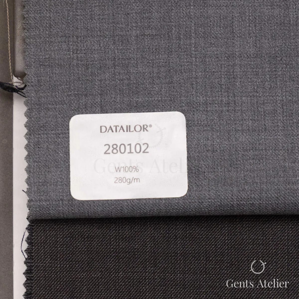 Образец ткани Tailor 280102 с этикеткой, серый