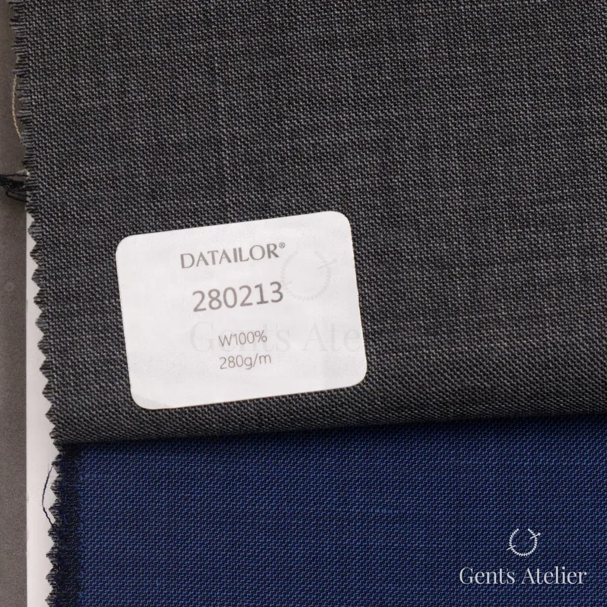 Образец ткани Tailor 280213 с этикеткой, тёмно-серый