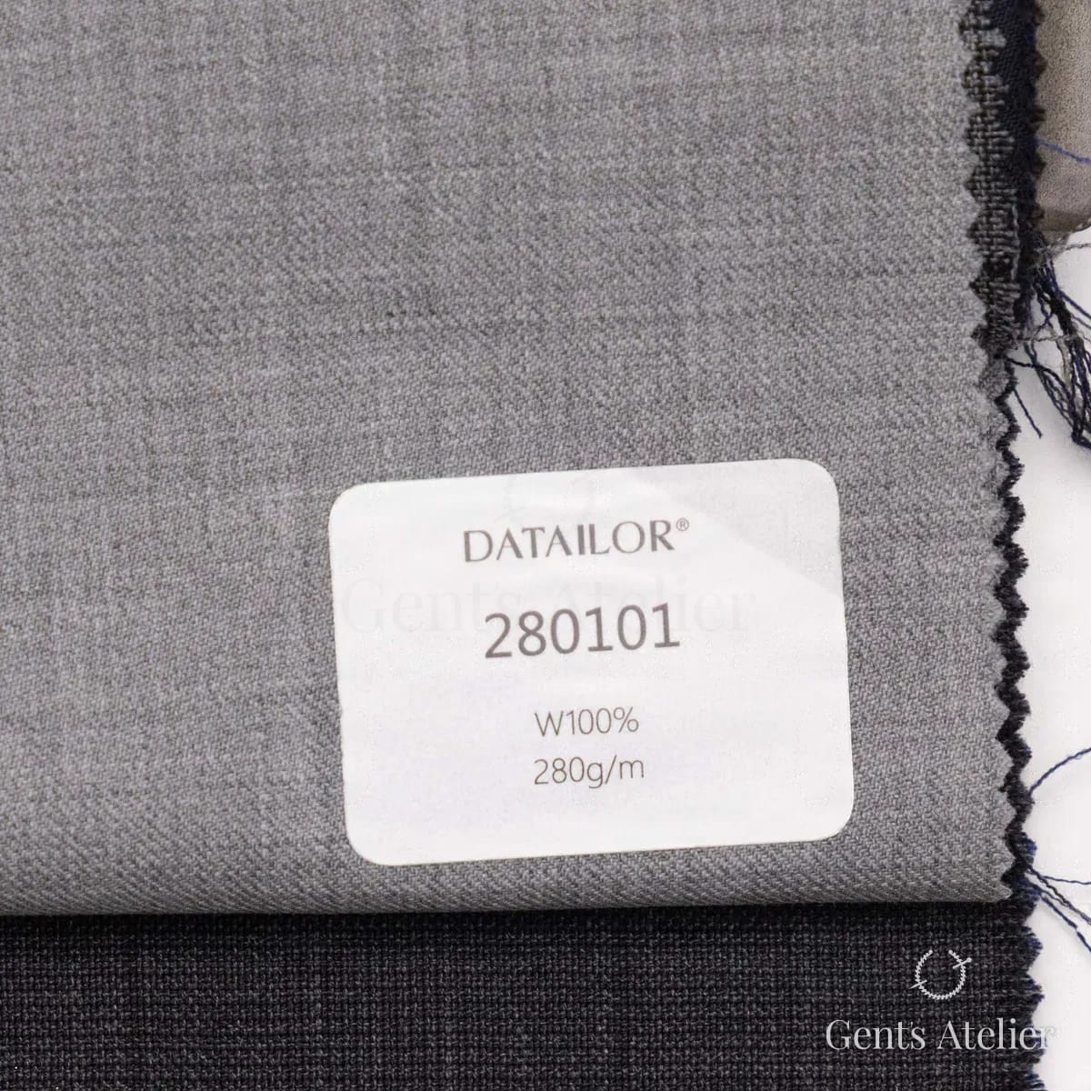 Образец ткани Tailor 280101 с этикеткой, светло-серый