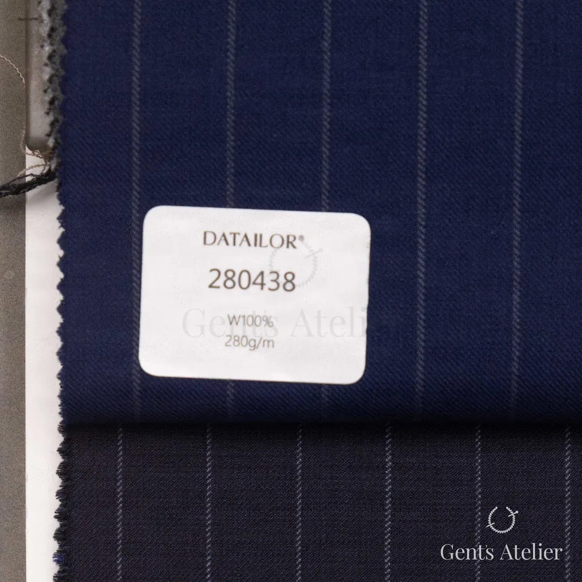 Образец ткани Tailor 280438 с этикеткой, тёмно-синий
