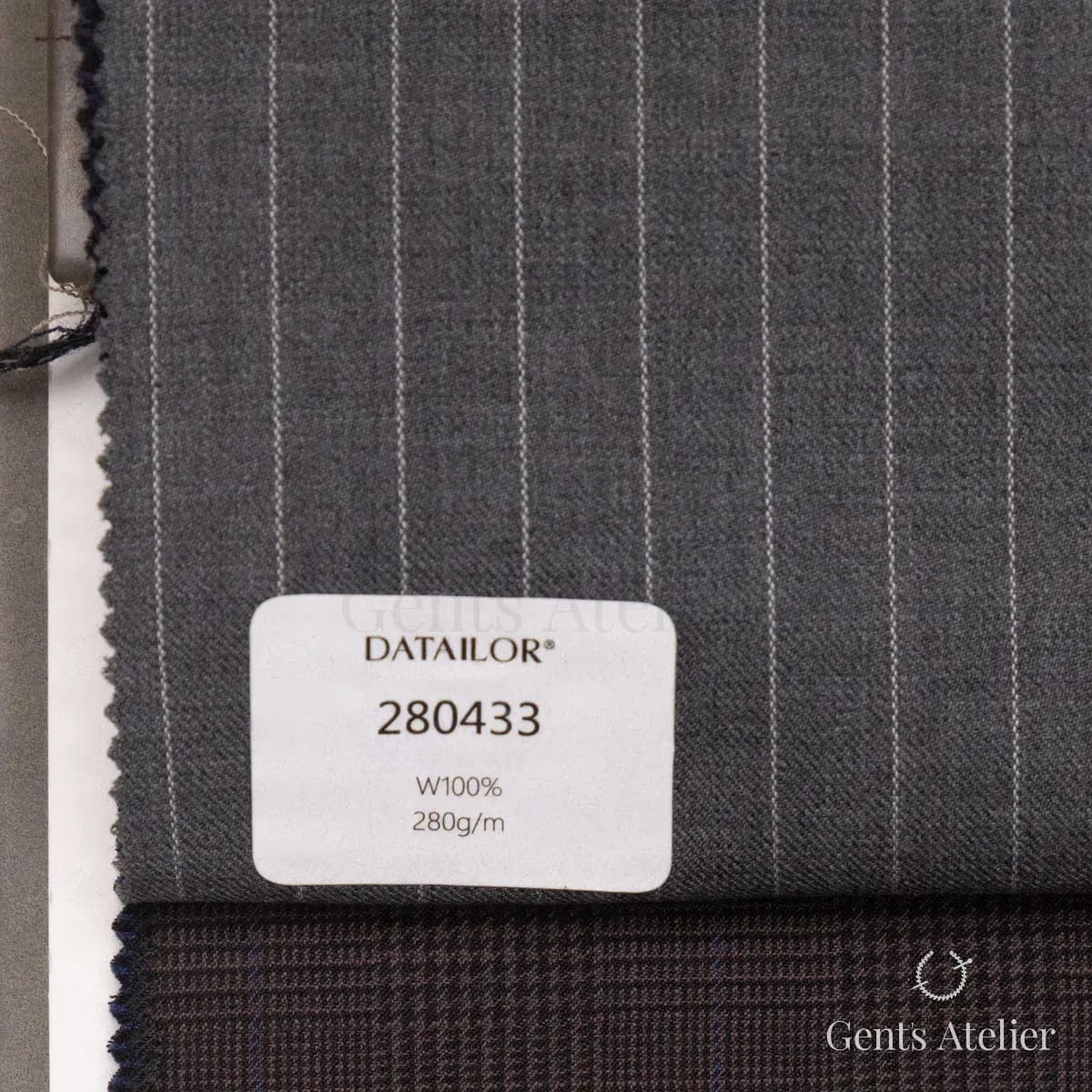 Образец ткани Tailor 280433 с этикеткой, серый