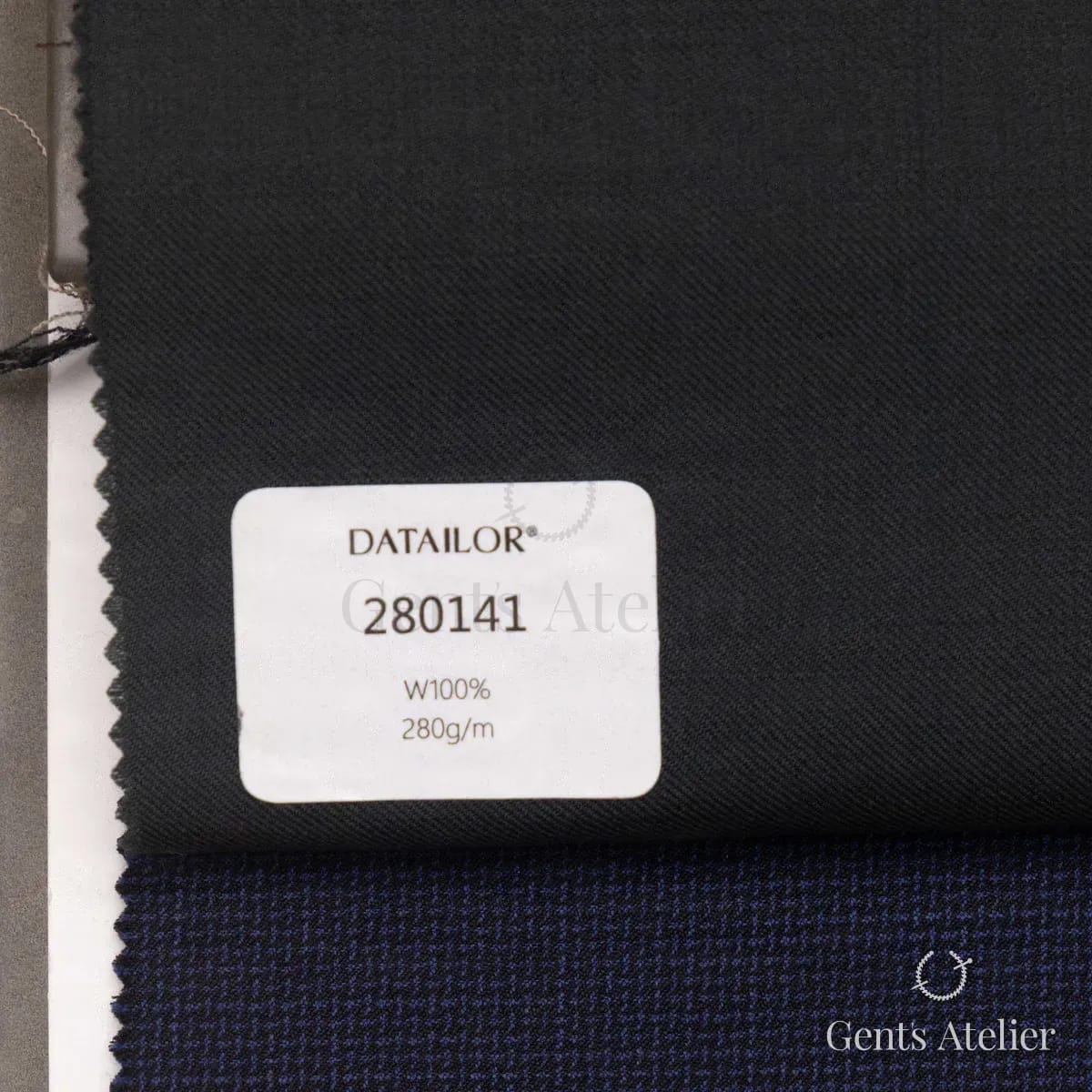 Образец ткани Tailor 280141 с этикеткой, чёрный