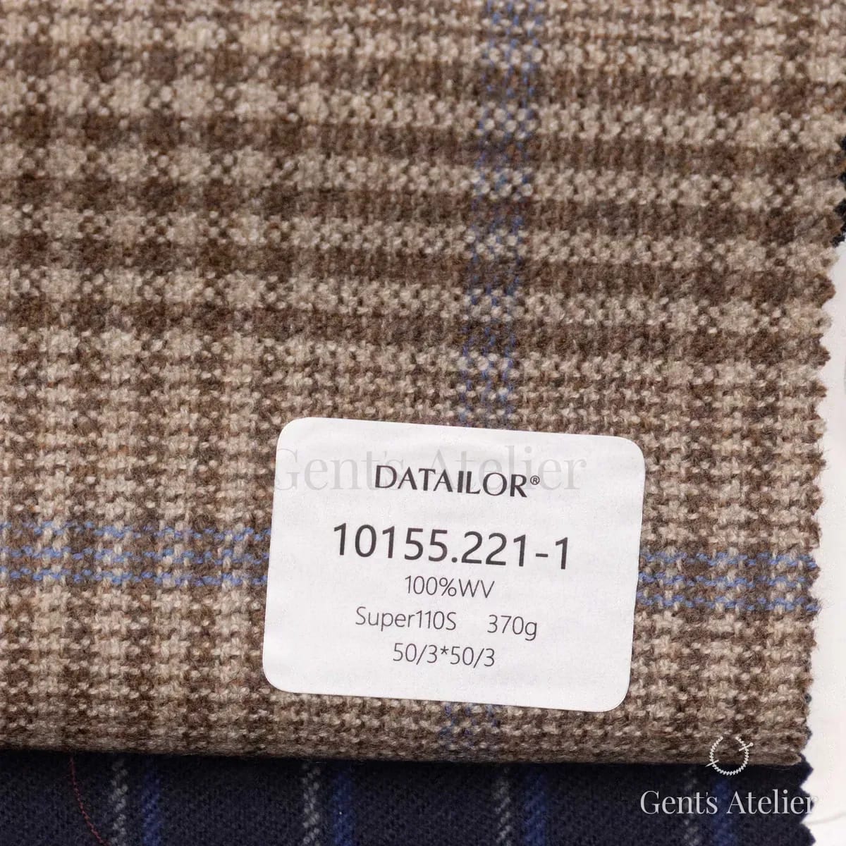 Образец ткани Tailor 10155.221-1 с этикеткой, бежевый