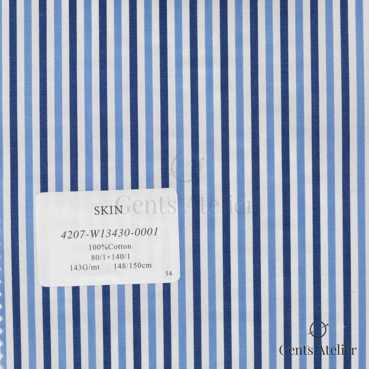 Образец ткани Canclini 4207-W13430-0001 с этикеткой, белый
