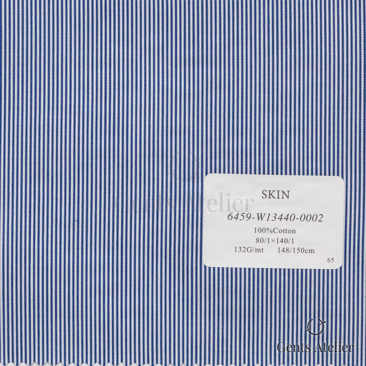 Образец ткани Canclini 6459-W13440-0002 с этикеткой, белый