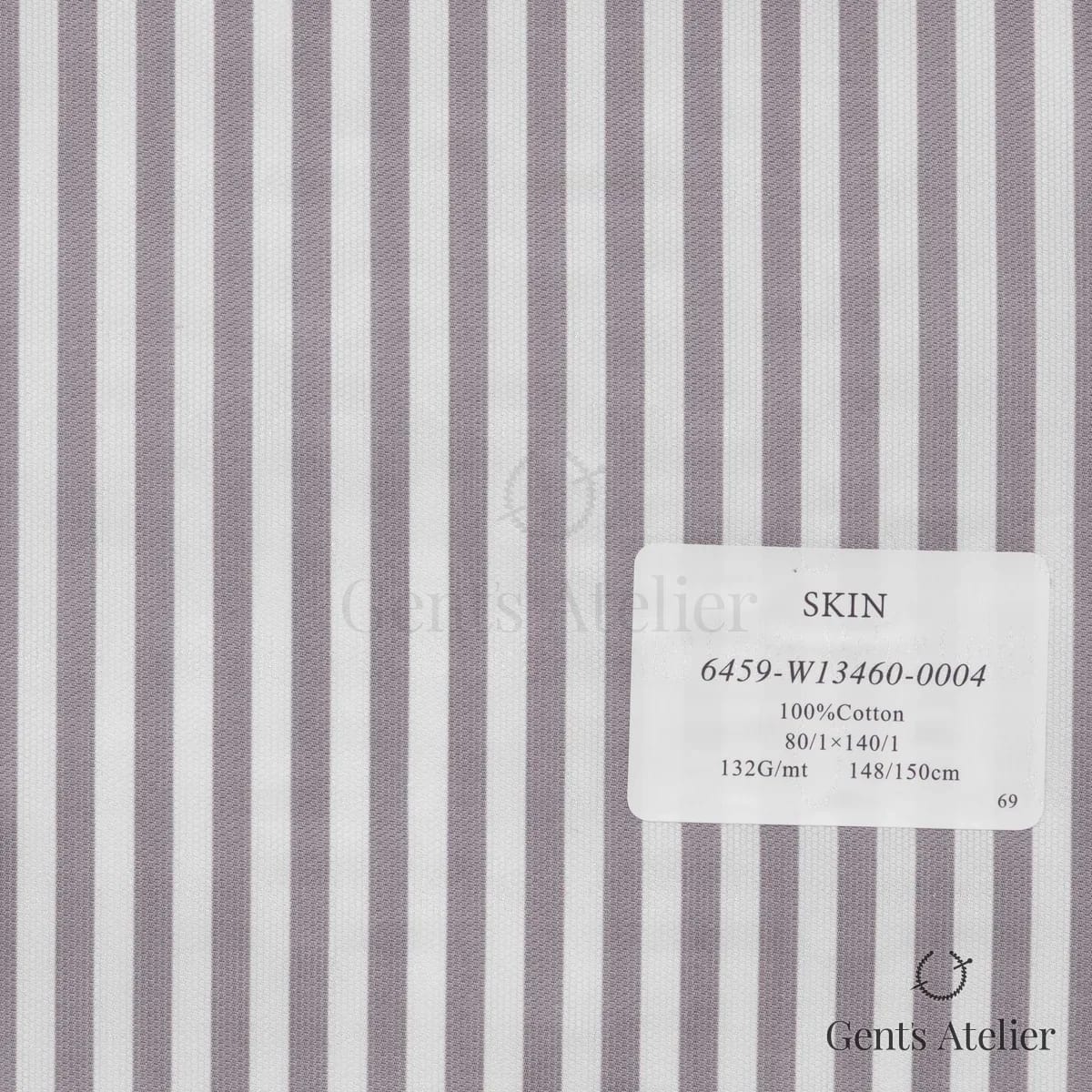 Образец ткани Canclini 6459-W13460-0004 с этикеткой, белый