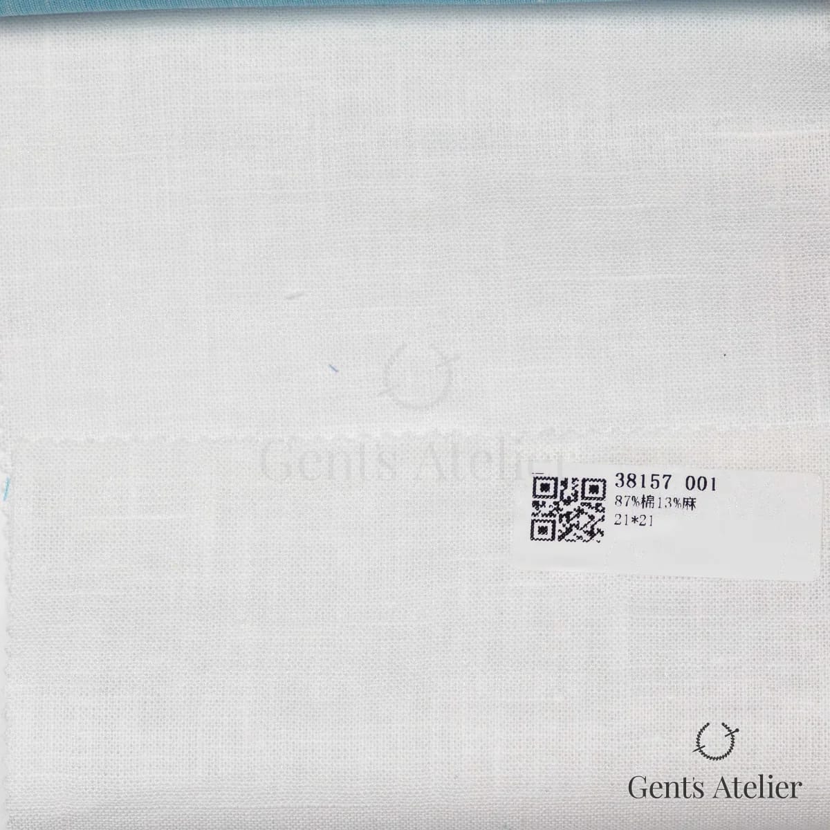 Образец ткани James Fabric 38157 001 с этикеткой, белый