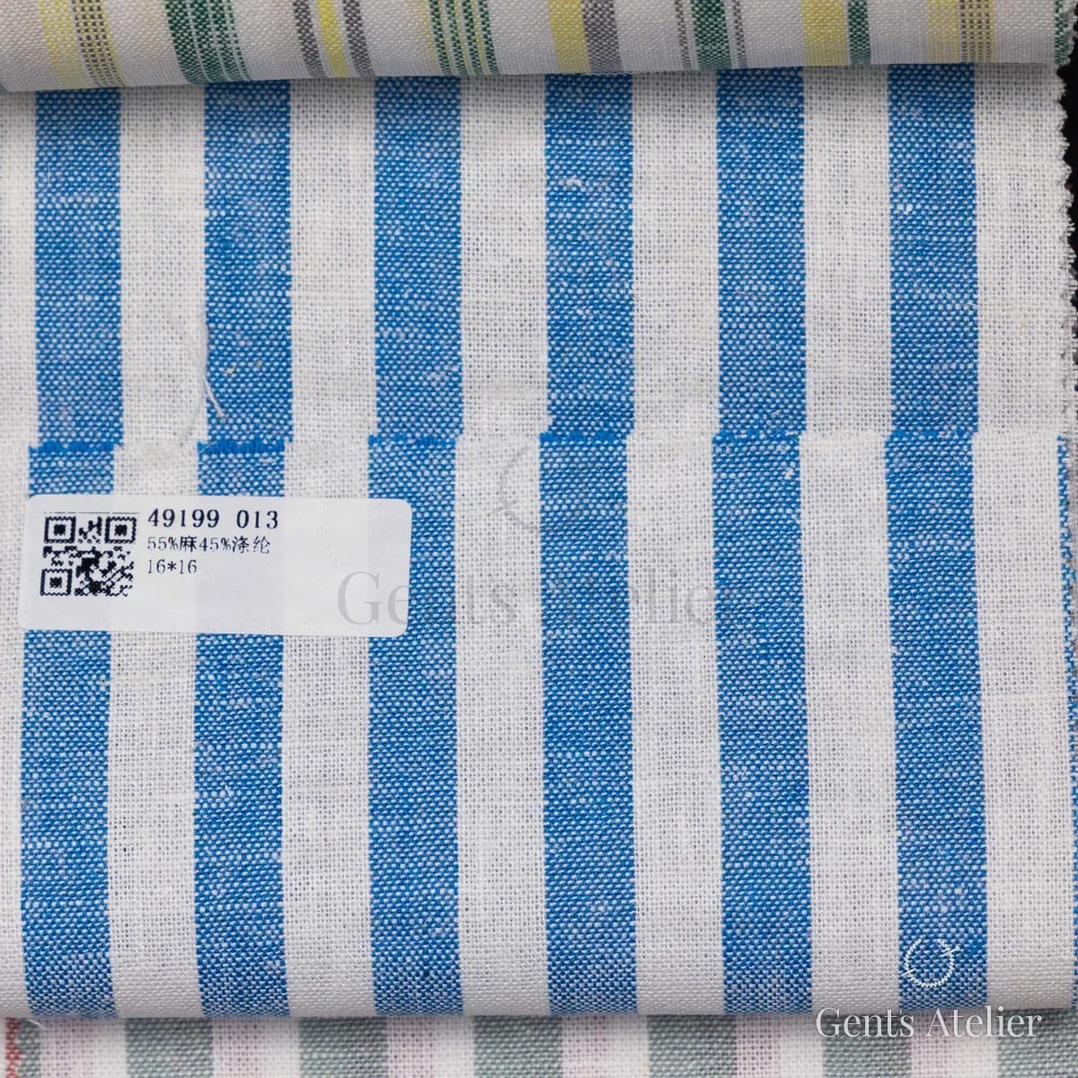 Образец ткани James Fabric 49199 013 с этикеткой, белый