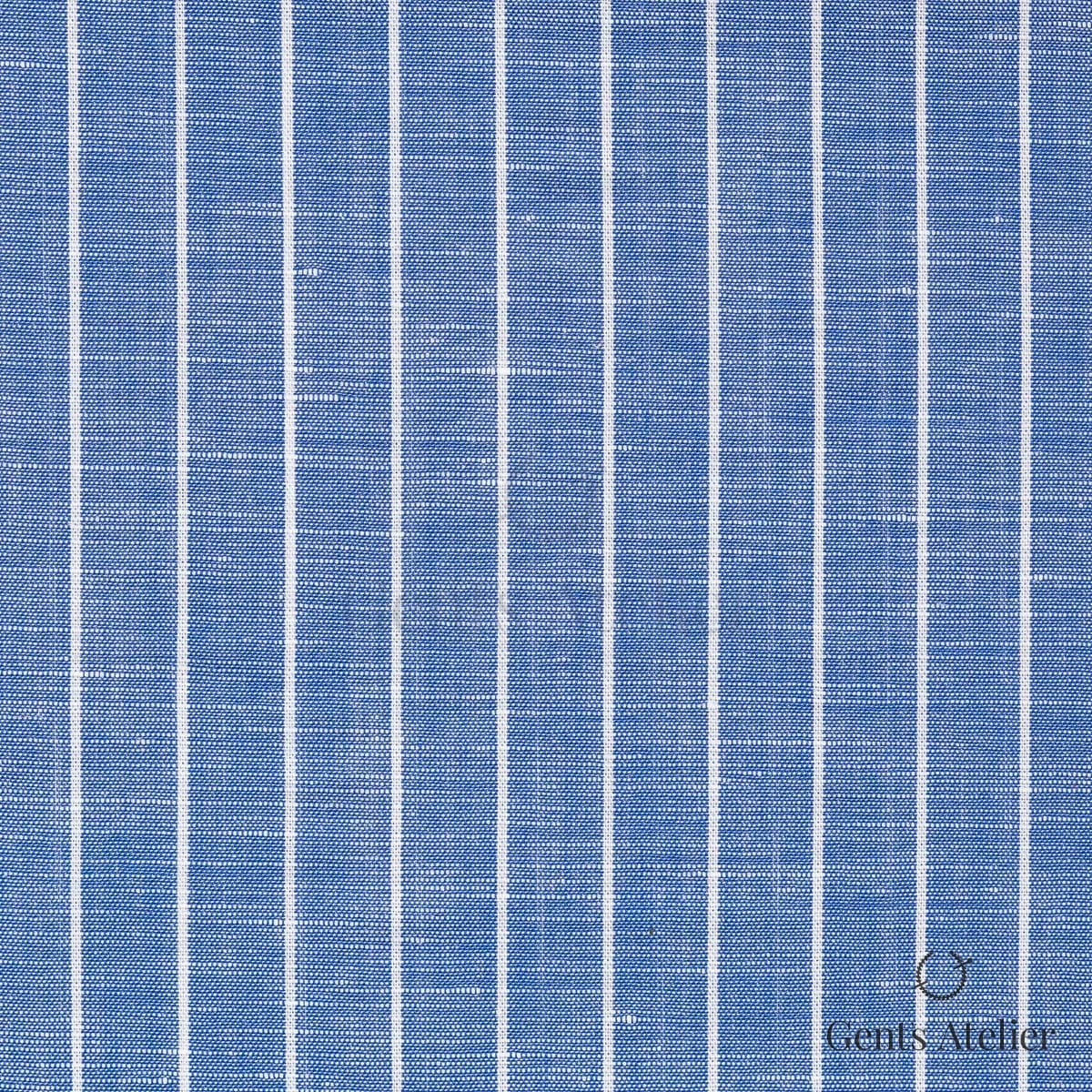 Сорочка из James Fabric 62223 003 — синий, 66% Хлопок, 34% Лён