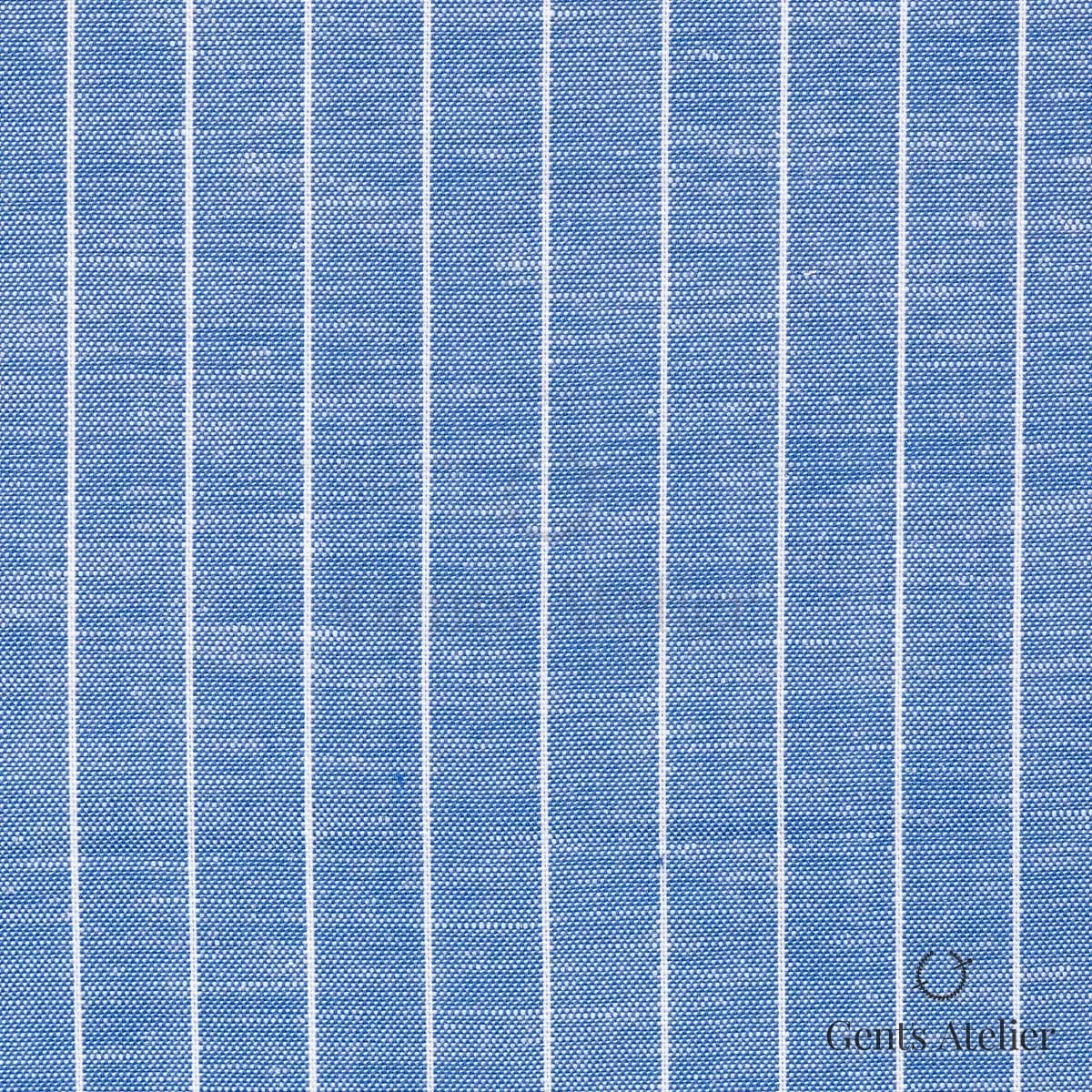 Сорочка из James Fabric 46163 003 — синий, 58% Хлопок, 28% Лиоцелл, 14% Лён