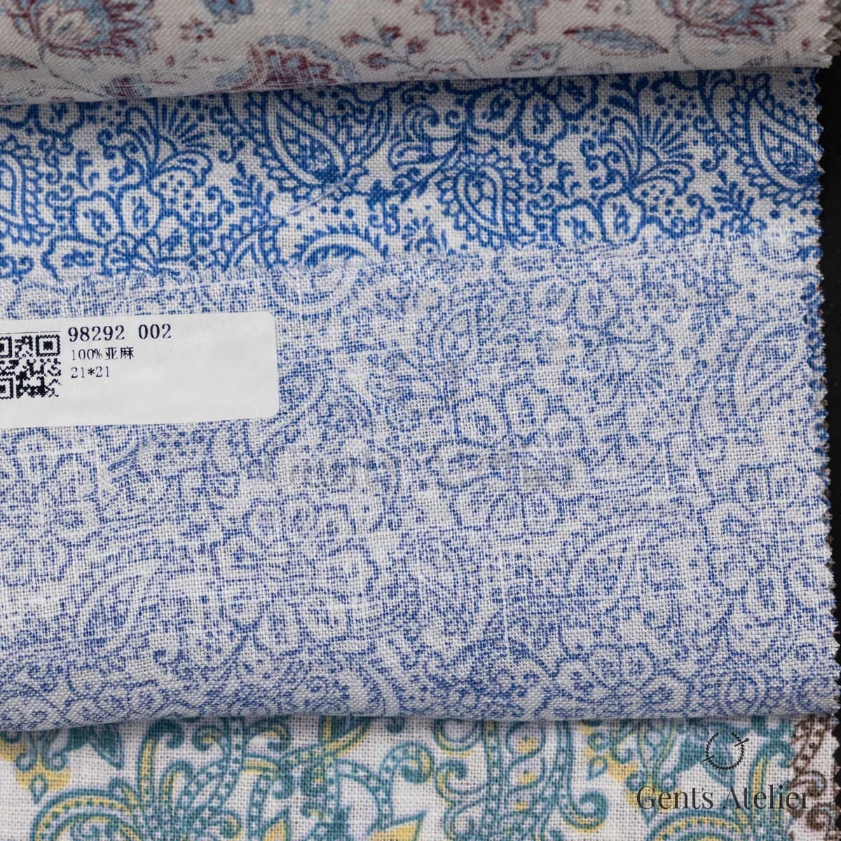 Образец ткани James Fabric 98292 002 с этикеткой, белый