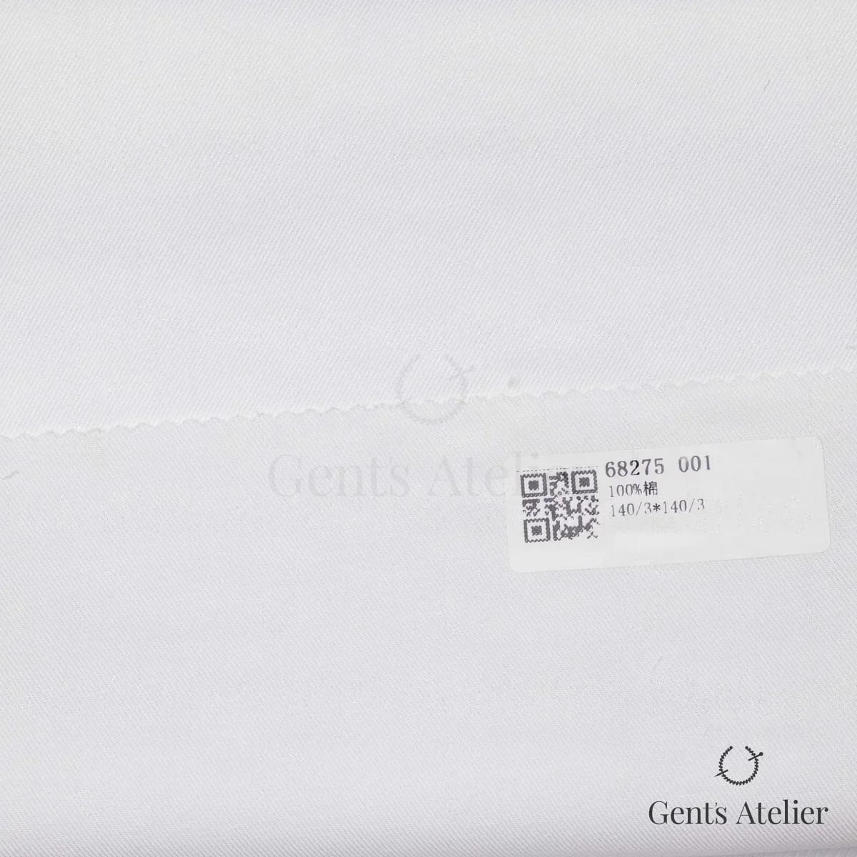 Образец ткани James Fabric 68275 001 с этикеткой, белый
