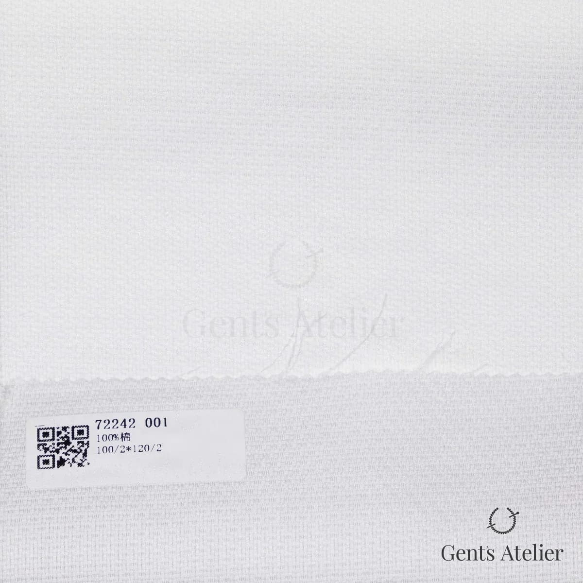 Образец ткани James Fabric 72242 001 с этикеткой, белый