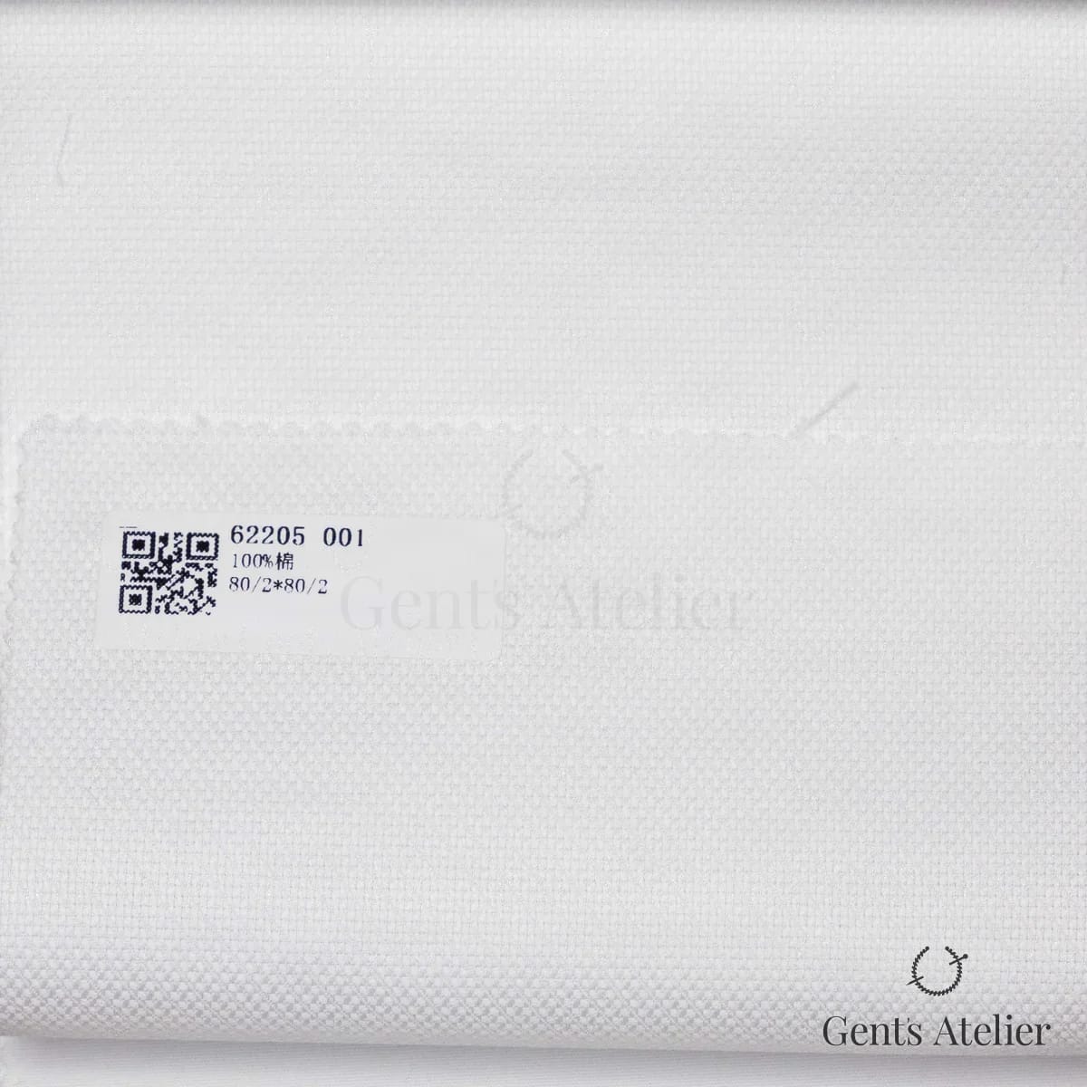 Образец ткани James Fabric 62205 001 с этикеткой, белый