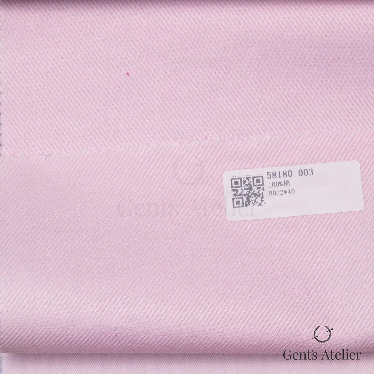 Образец ткани James Fabric 58180 003 с этикеткой, розовый