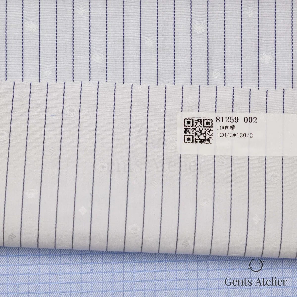 Образец ткани James Fabric 81259 002 с этикеткой, белый