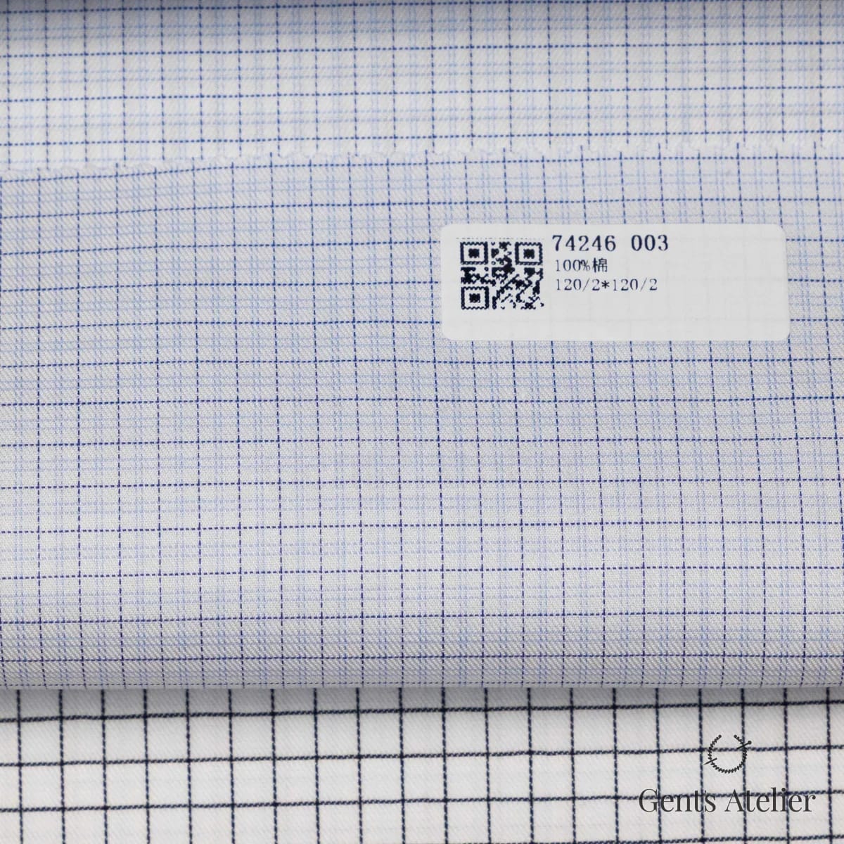 Образец ткани James Fabric 74246 003 с этикеткой, белый