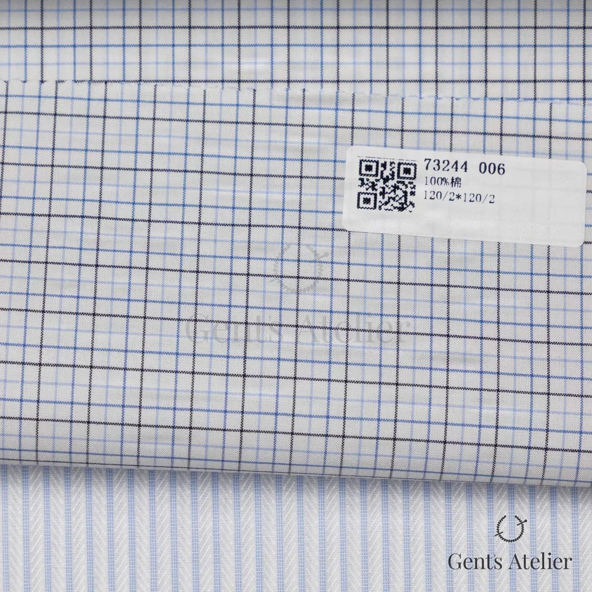 Образец ткани James Fabric 73244 006 с этикеткой, белый