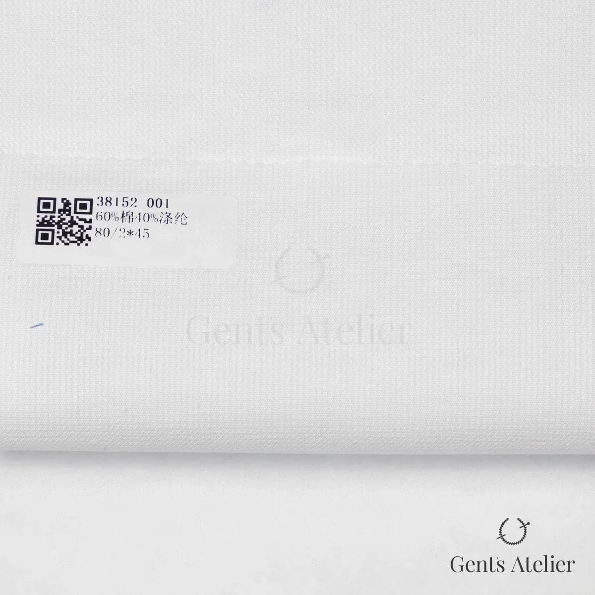 Образец ткани James Fabric 38152 001 с этикеткой, белый