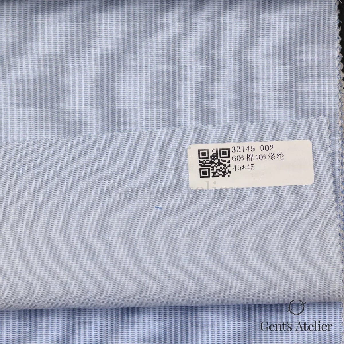 Образец ткани James Fabric 32145 002 с этикеткой, голубой
