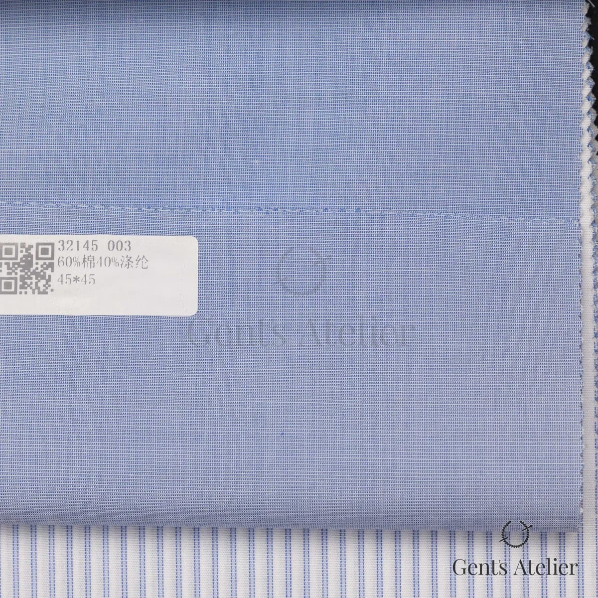 Образец ткани James Fabric 32145 003 с этикеткой, синий