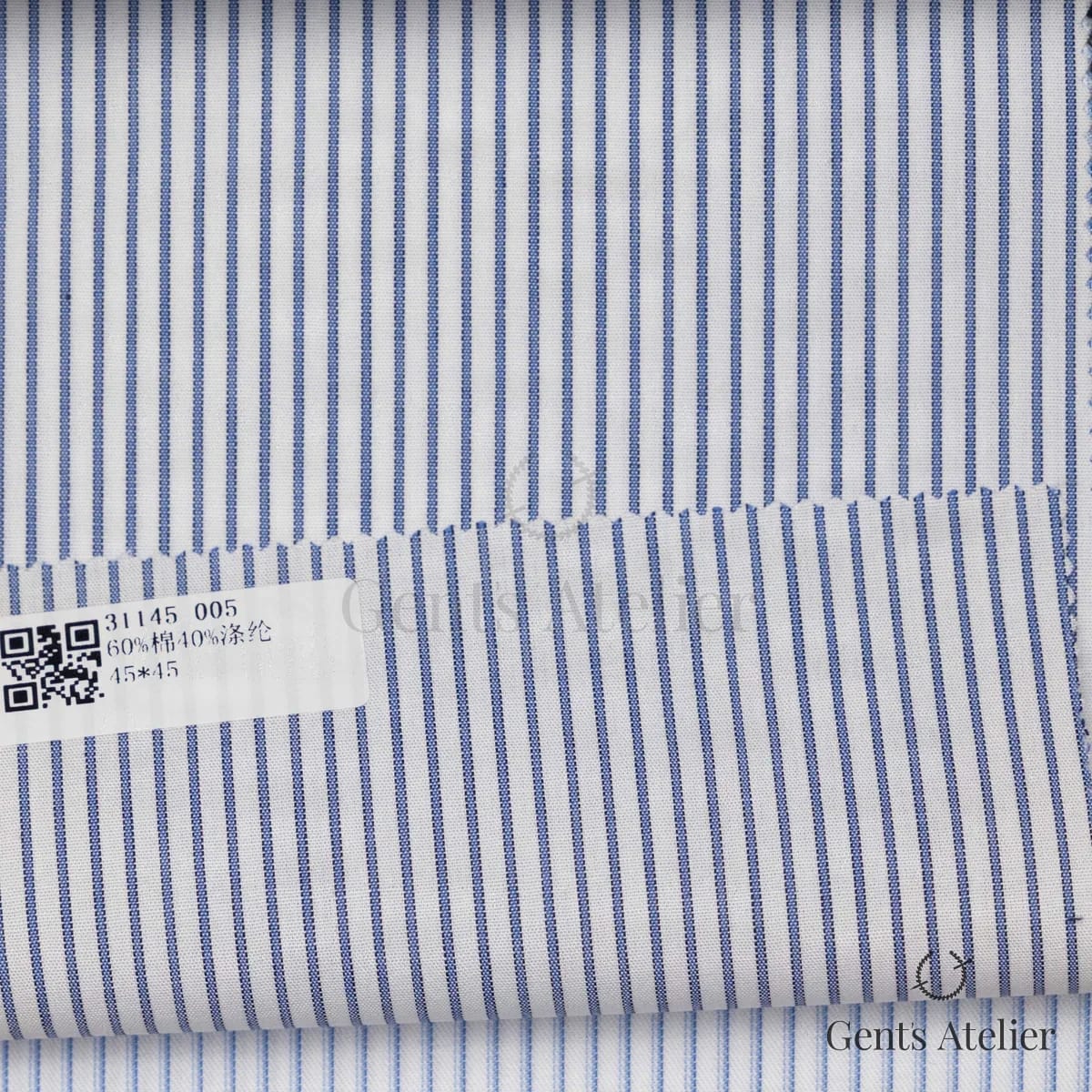 Образец ткани James Fabric 31145 005 с этикеткой, белый