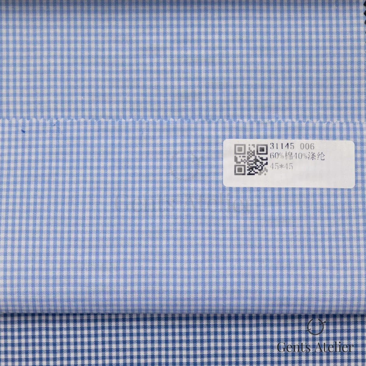 Образец ткани James Fabric 31145 006 с этикеткой, белый
