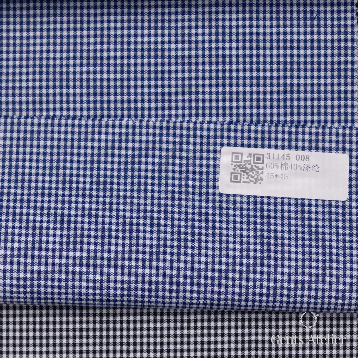 Образец ткани James Fabric 31145 008 с этикеткой, белый