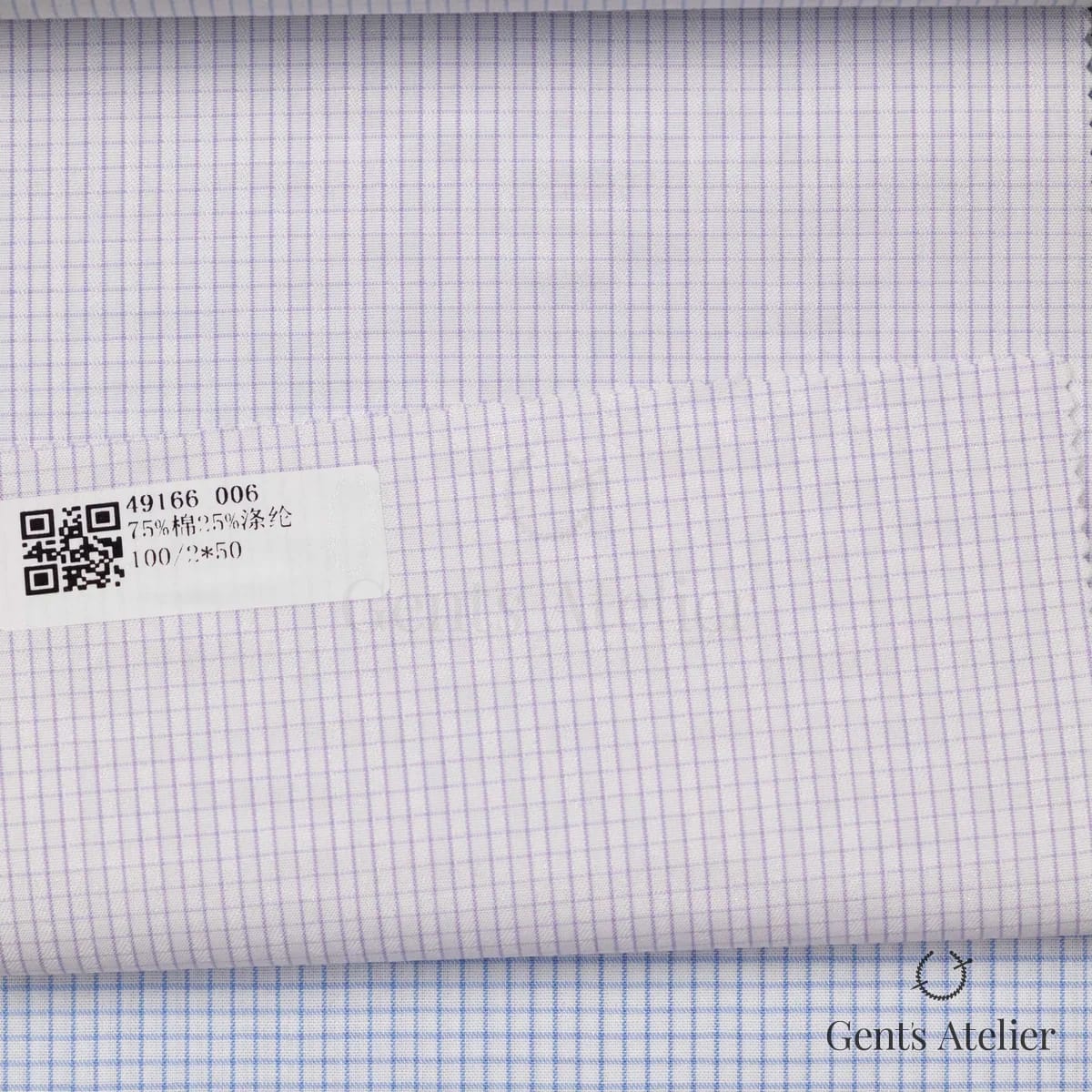 Образец ткани James Fabric 49166 006 с этикеткой, белый