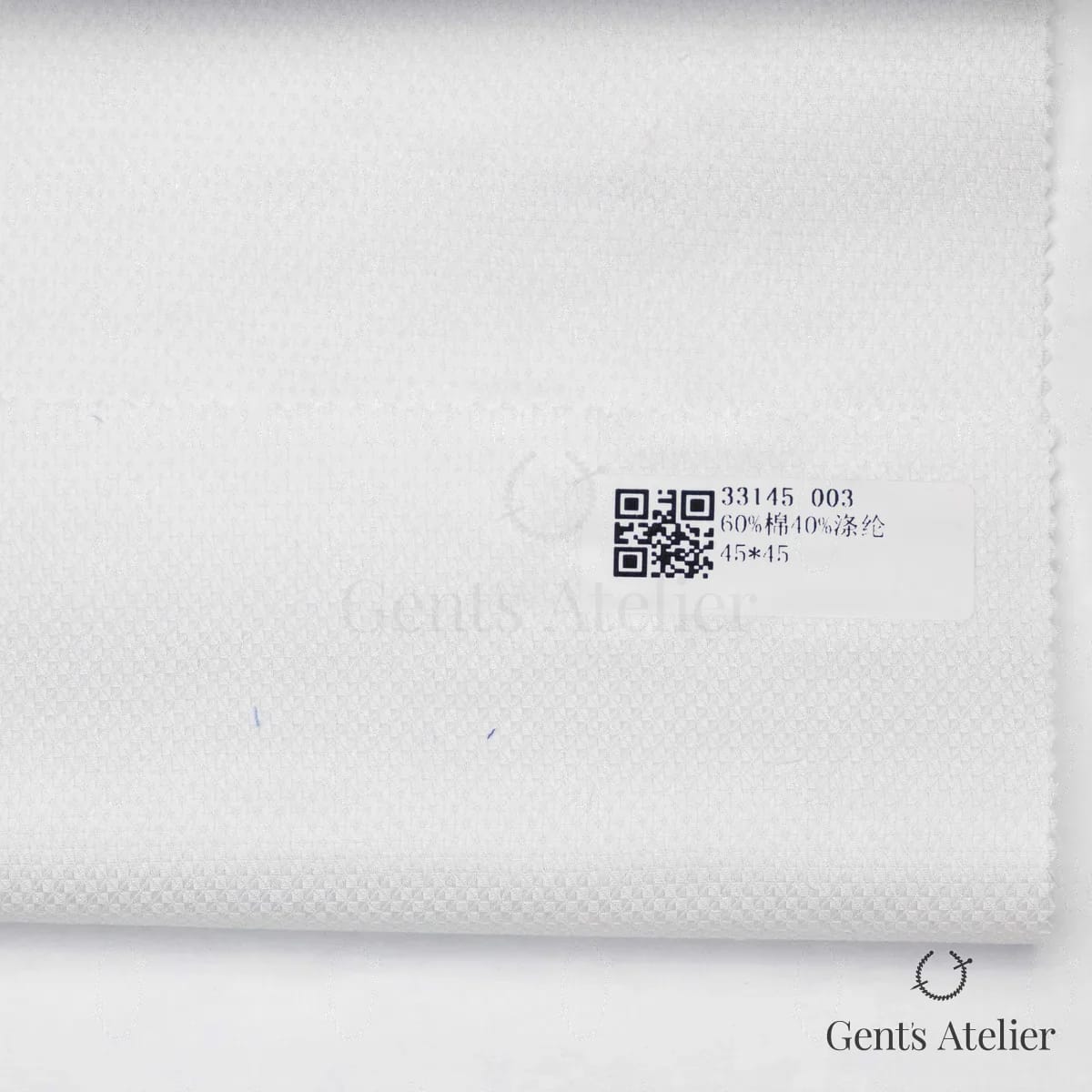 Образец ткани James Fabric 33145 003 с этикеткой, белый