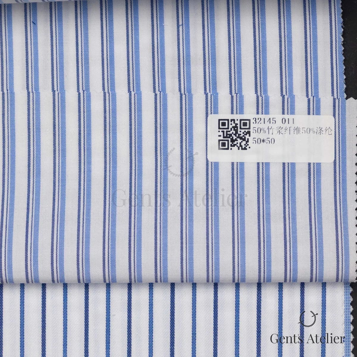 Образец ткани James Fabric 32145 011 с этикеткой, белый
