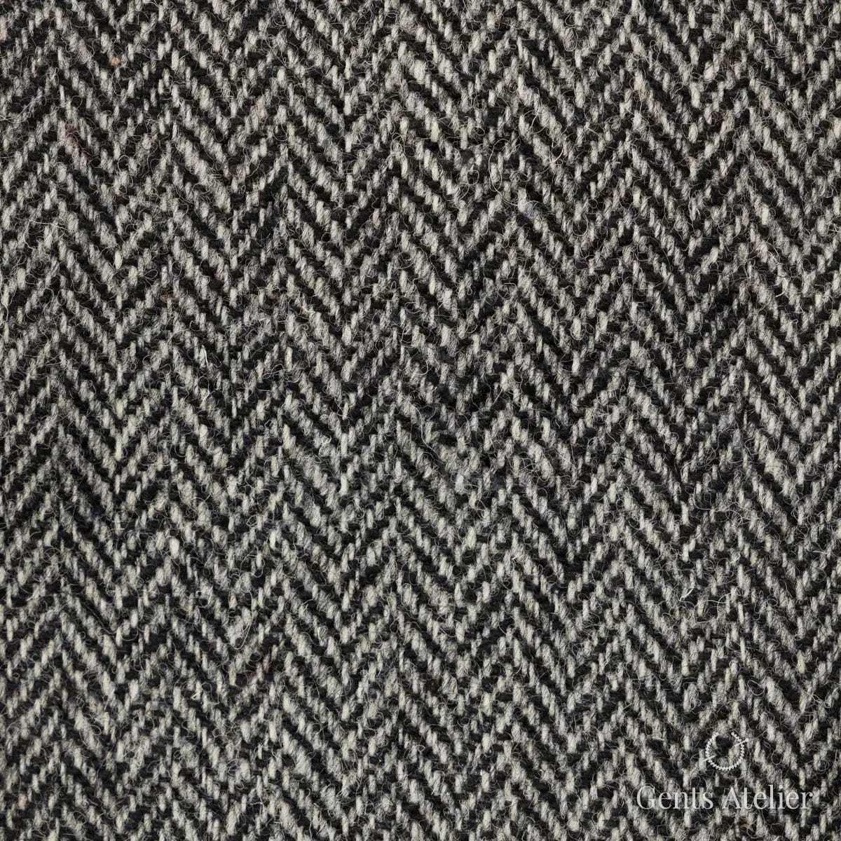 Пальто из Harris Tweed LB000163 — серый, 100% шерсть