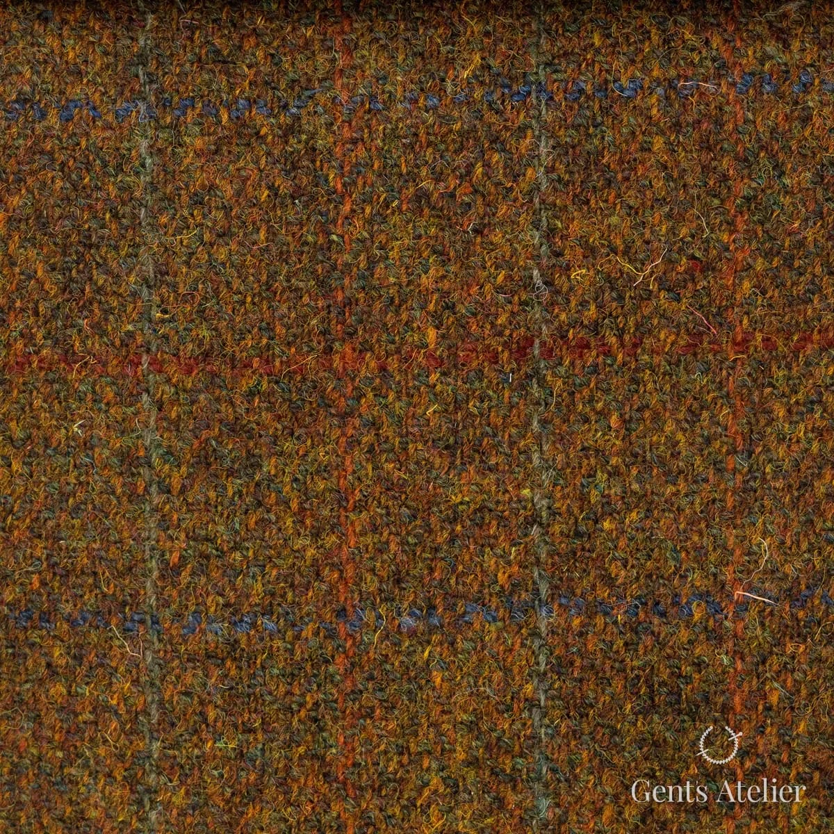 Harris Tweed Клетка рыжая