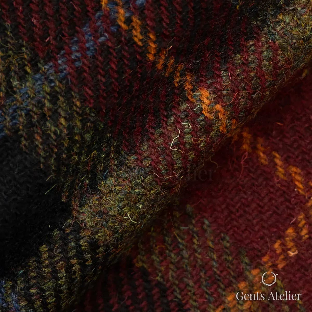 Драпировка ткани Harris Tweed LB003591 крупным планом
