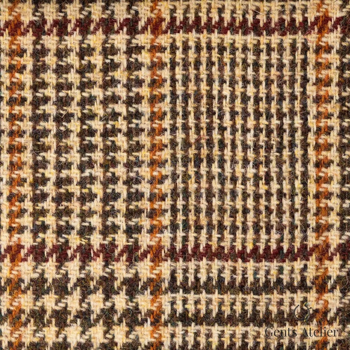 Пальто из Harris Tweed LB002177 — бежевый, 100% шерсть