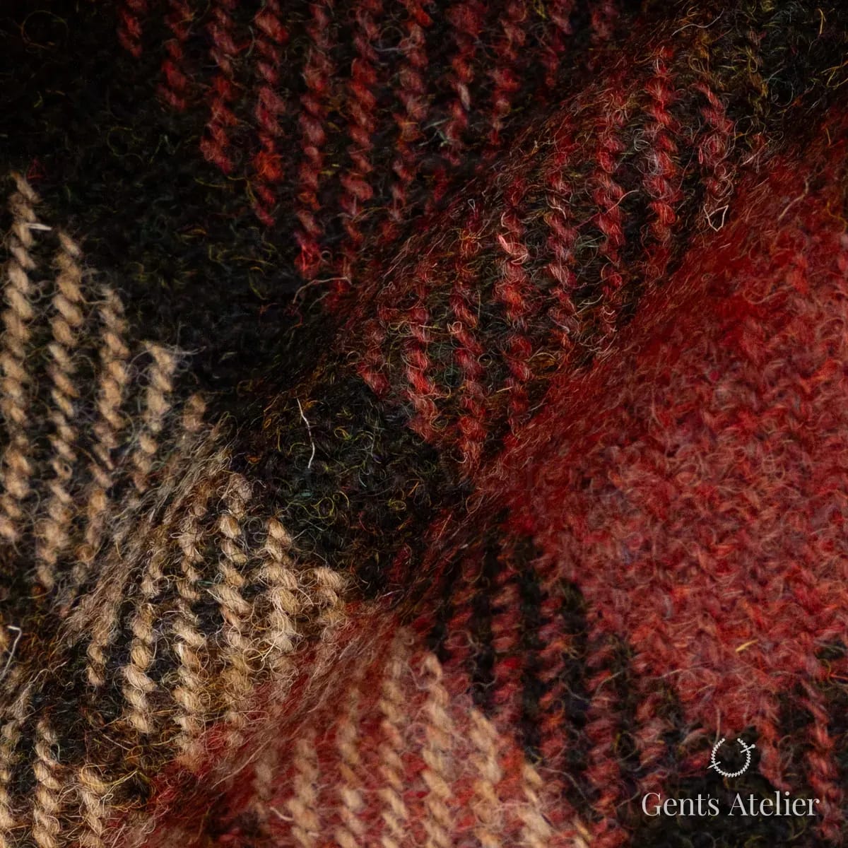 Драпировка ткани Harris Tweed LB002159 крупным планом