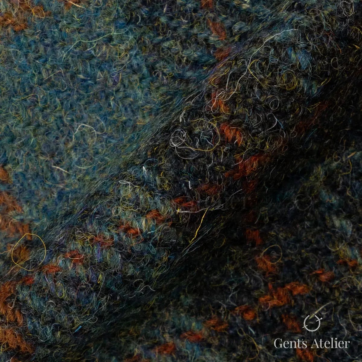 Драпировка ткани Harris Tweed LB000885 крупным планом
