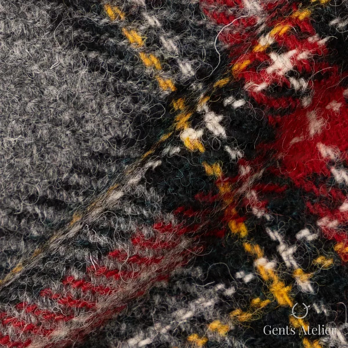 Драпировка ткани Harris Tweed LB002835 крупным планом