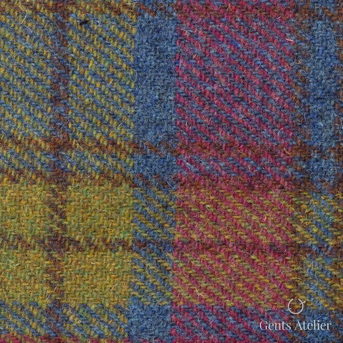 Пальто из Harris Tweed LB002163 — горчичный, 100% шерсть