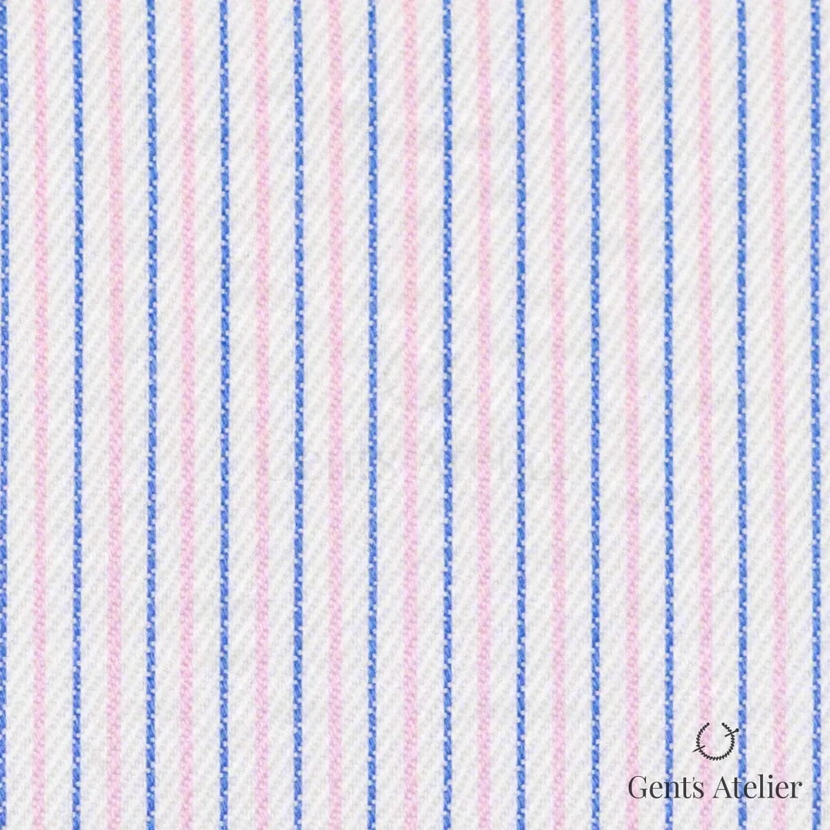 Сорочка из James Fabric 56222 001 — белый в розово-голубую полоску, 100% Хлопок
