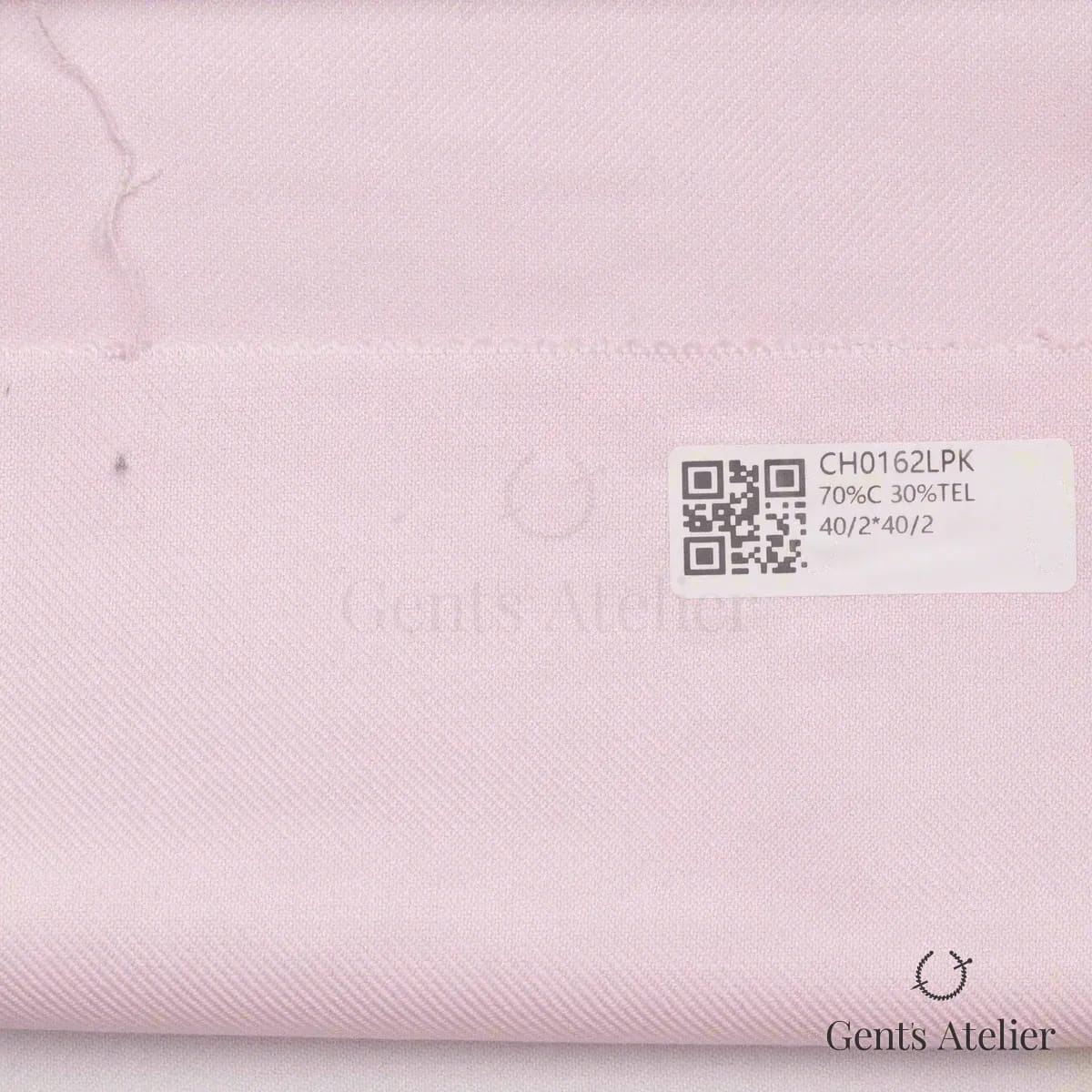 Образец ткани James Fabric CH0162LPK с этикеткой, бледно-розовый