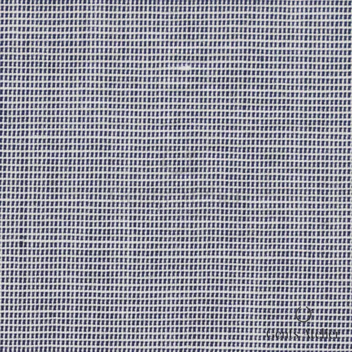 Сорочка из James Fabric 45177 018 — тёмно-синий меланжевый (мелкая клетка), 100% Хлопок