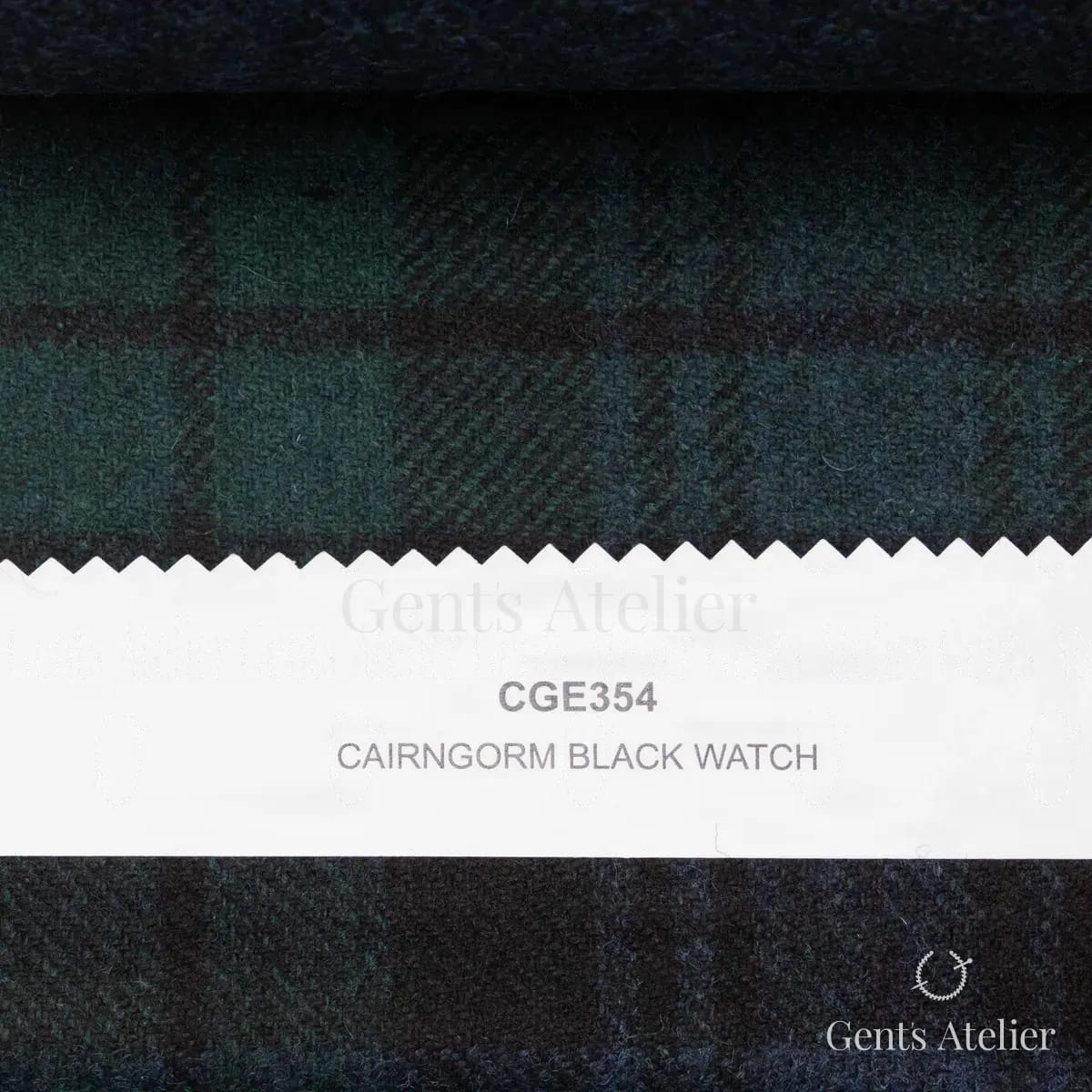 Образец ткани Marton Mills CGE354 с этикеткой, чёрный
